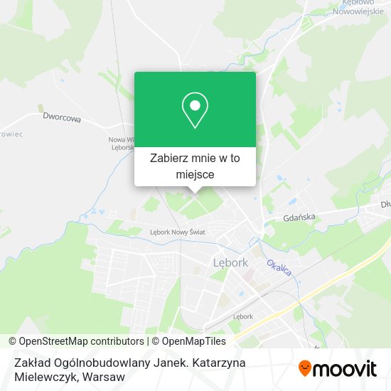 Mapa Zakład Ogólnobudowlany Janek. Katarzyna Mielewczyk