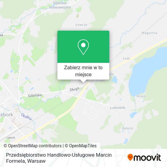 Mapa Przedsiębiorstwo Handlowo-Usługowe Marcin Formela