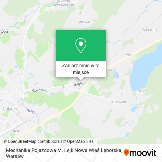 Mapa Mechanika Pojazdowa M. Lejk Nowa Wieś Lęborska