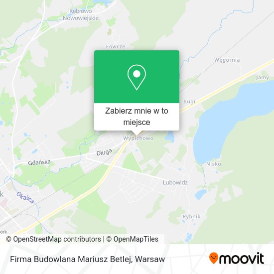 Mapa Firma Budowlana Mariusz Betlej