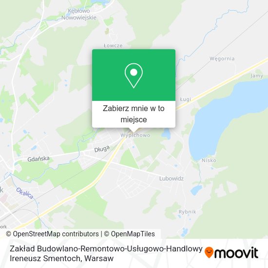 Mapa Zakład Budowlano-Remontowo-Usługowo-Handlowy Ireneusz Smentoch