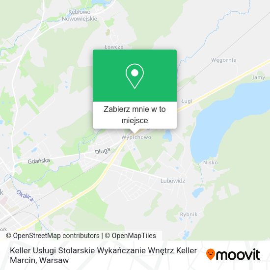 Mapa Keller Usługi Stolarskie Wykańczanie Wnętrz Keller Marcin