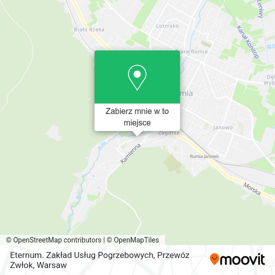 Mapa Eternum. Zakład Usług Pogrzebowych, Przewóz Zwłok