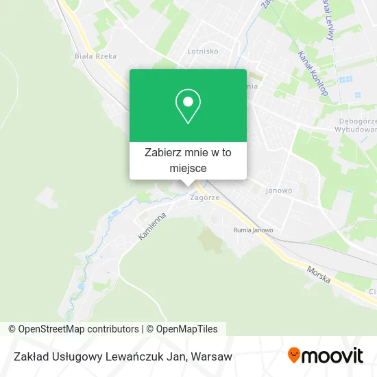 Mapa Zakład Usługowy Lewańczuk Jan