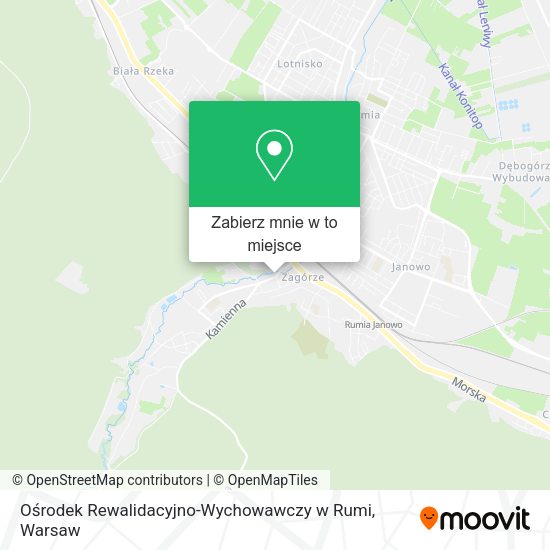 Mapa Ośrodek Rewalidacyjno-Wychowawczy w Rumi