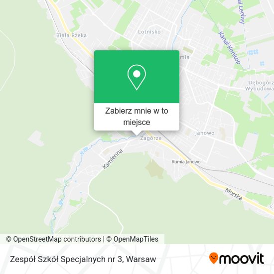 Mapa Zespół Szkół Specjalnych nr 3