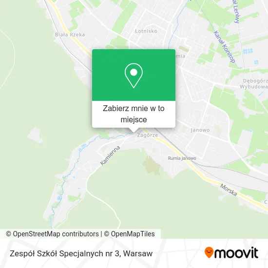 Mapa Zespół Szkół Specjalnych nr 3