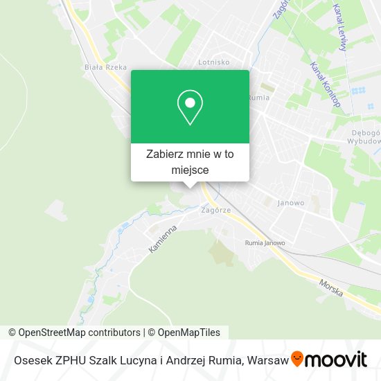 Mapa Osesek ZPHU Szalk Lucyna i Andrzej Rumia