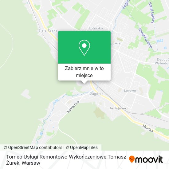 Mapa Tomeo Usługi Remontowo-Wykończeniowe Tomasz Żurek