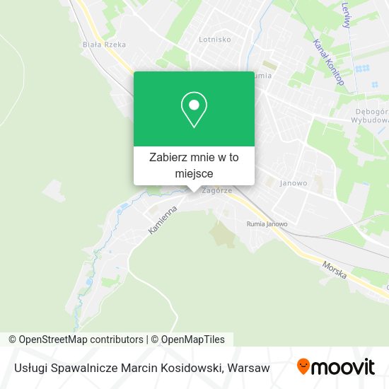 Mapa Usługi Spawalnicze Marcin Kosidowski