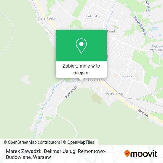 Mapa Marek Zawadzki Dekmar Usługi Remontowo-Budowlane