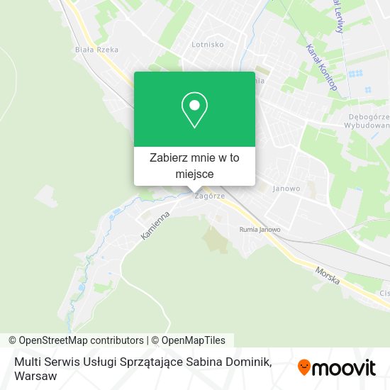 Mapa Multi Serwis Usługi Sprzątające Sabina Dominik