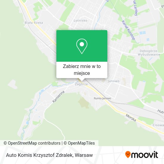 Mapa Auto Komis Krzysztof Zdralek