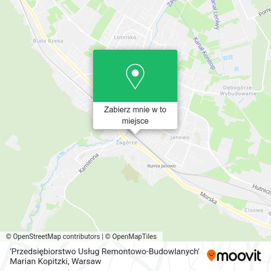 Mapa 'Przedsiębiorstwo Usług Remontowo-Budowlanych' Marian Kopitzki