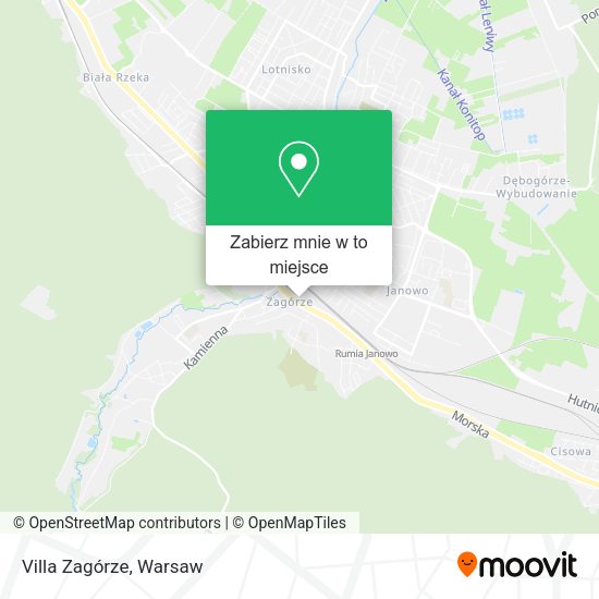 Mapa Villa Zagórze