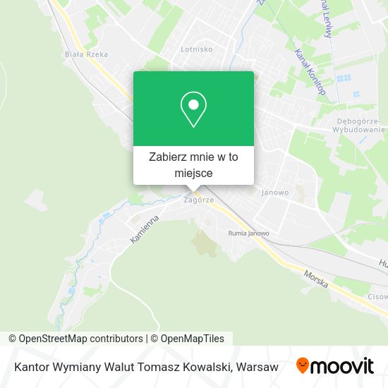 Mapa Kantor Wymiany Walut Tomasz Kowalski