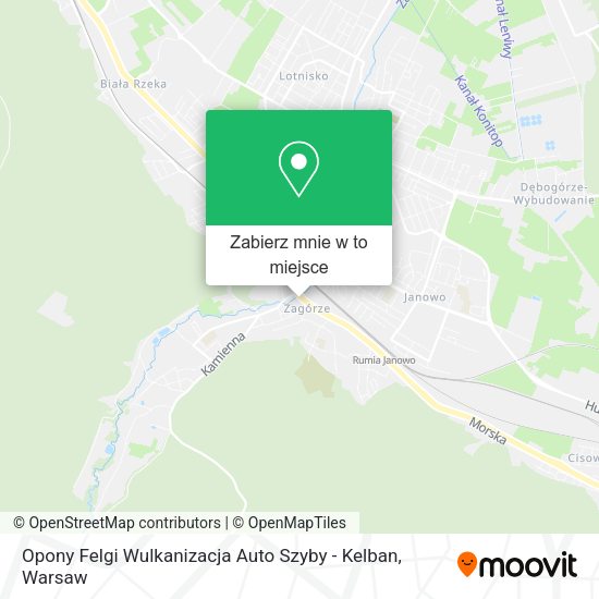 Mapa Opony Felgi Wulkanizacja Auto Szyby - Kelban