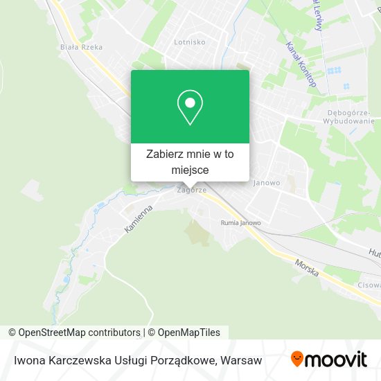 Mapa Iwona Karczewska Usługi Porządkowe