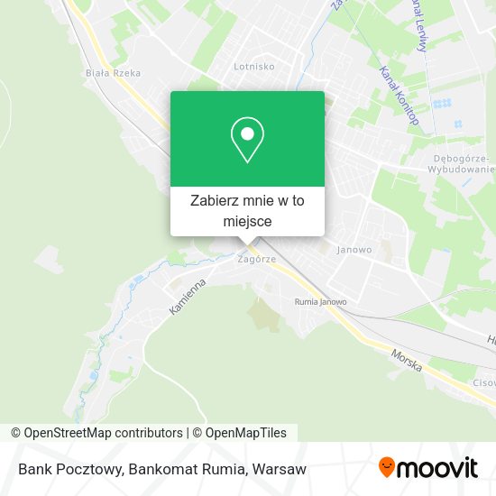 Mapa Bank Pocztowy, Bankomat Rumia