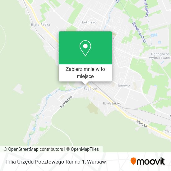 Mapa Filia Urzędu Pocztowego Rumia 1