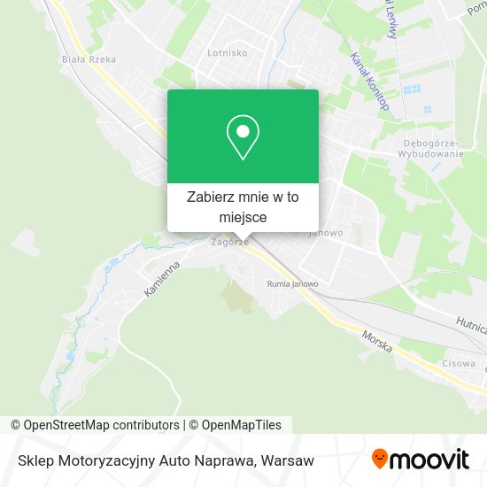 Mapa Sklep Motoryzacyjny Auto Naprawa