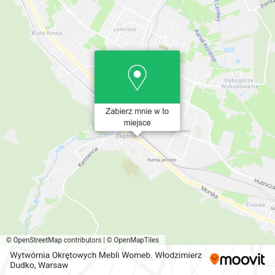 Mapa Wytwórnia Okrętowych Mebli Womeb. Włodzimierz Dudko