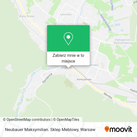 Mapa Neubauer Maksymilian. Sklep Meblowy