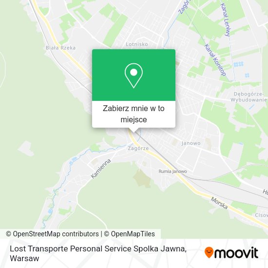 Mapa Lost Transporte Personal Service Spolka Jawna