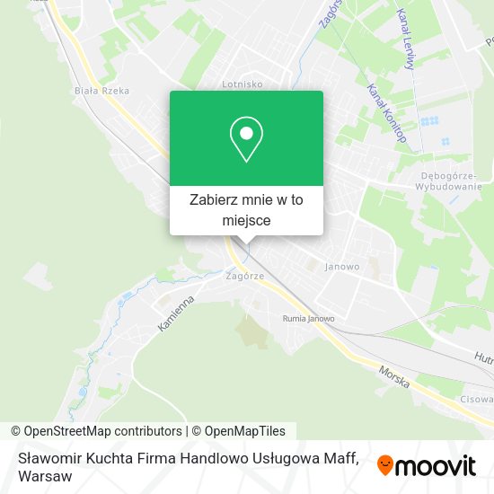 Mapa Sławomir Kuchta Firma Handlowo Usługowa Maff