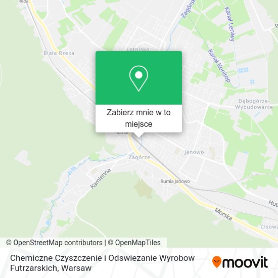 Mapa Chemiczne Czyszczenie i Odswiezanie Wyrobow Futrzarskich