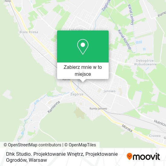 Mapa Dhk Studio. Projektowanie Wnętrz, Projektowanie Ogrodów