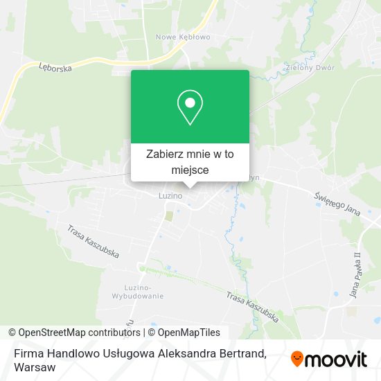 Mapa Firma Handlowo Usługowa Aleksandra Bertrand