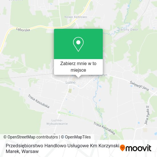 Mapa Przedsiębiorstwo Handlowo Usługowe Km Korzynski Marek