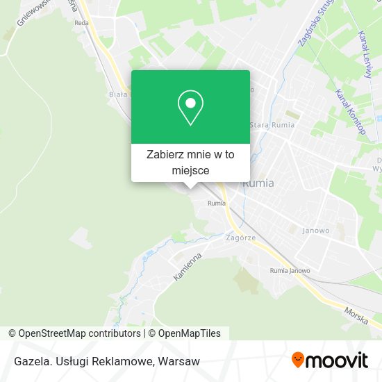 Mapa Gazela. Usługi Reklamowe