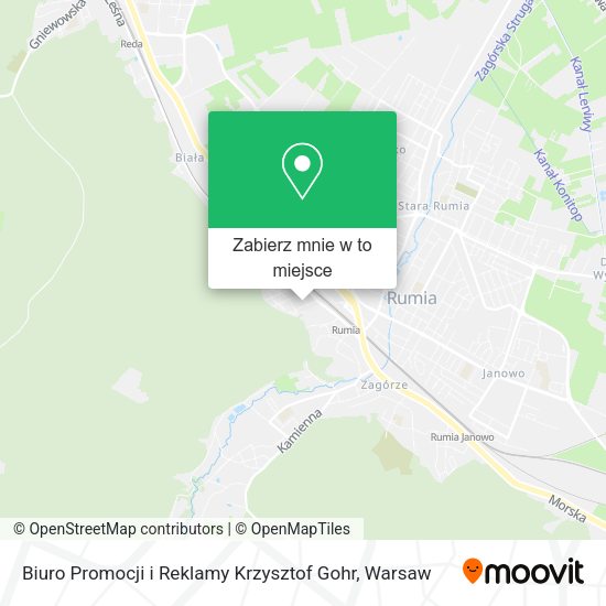 Mapa Biuro Promocji i Reklamy Krzysztof Gohr