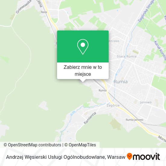 Mapa Andrzej Węsierski Usługi Ogólnobudowlane