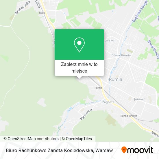 Mapa Biuro Rachunkowe Żaneta Kosiedowska