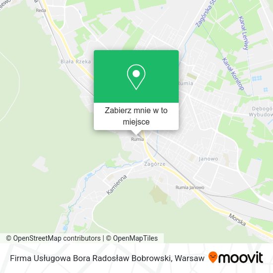 Mapa Firma Usługowa Bora Radosław Bobrowski