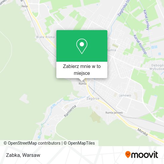 Mapa Zabka