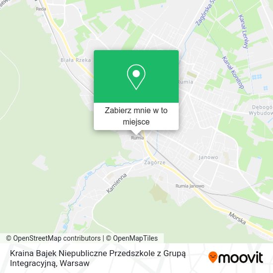 Mapa Kraina Bajek Niepubliczne Przedszkole z Grupą Integracyjną