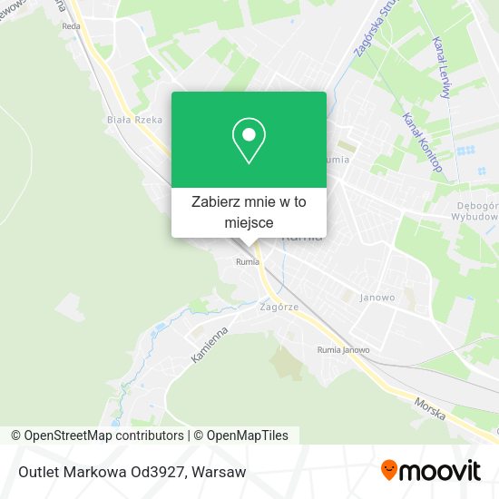 Mapa Outlet Markowa Od3927