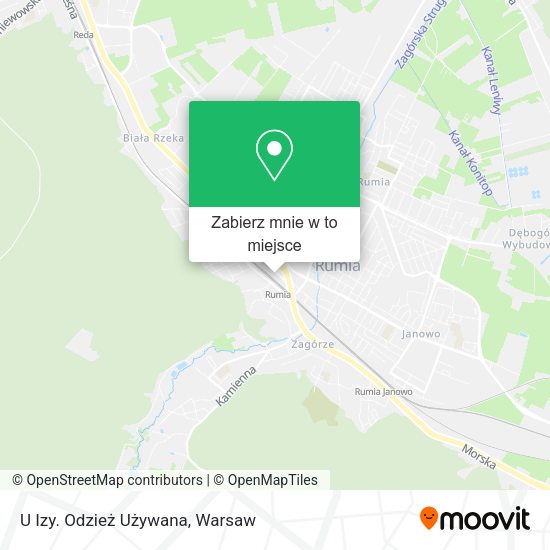 Mapa U Izy. Odzież Używana