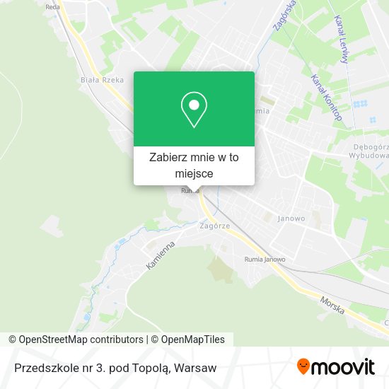 Mapa Przedszkole nr 3. pod Topolą