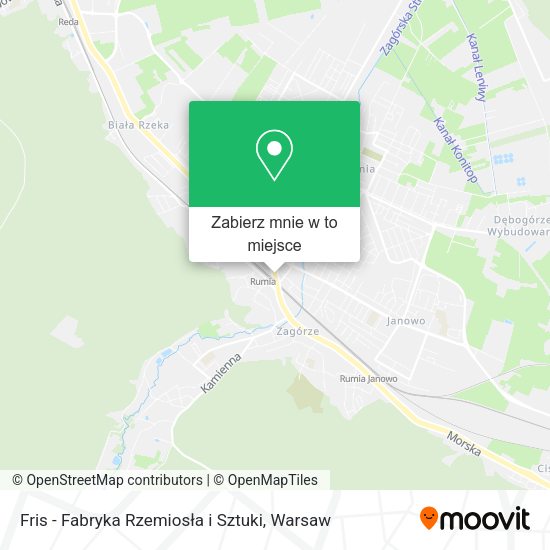 Mapa Fris - Fabryka Rzemiosła i Sztuki