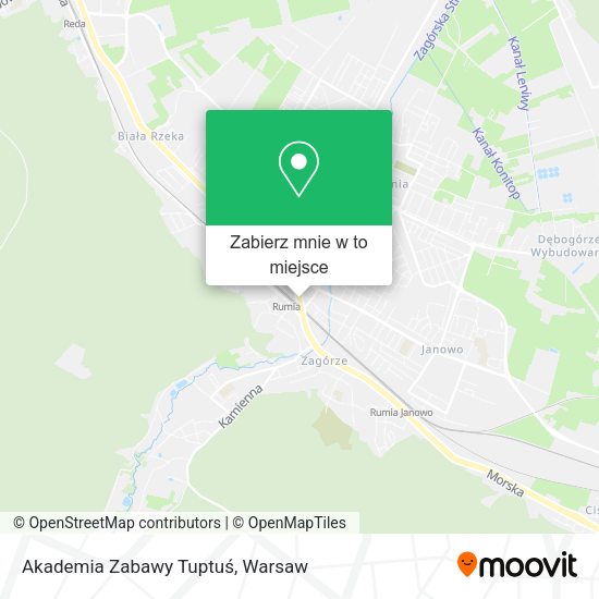 Mapa Akademia Zabawy Tuptuś