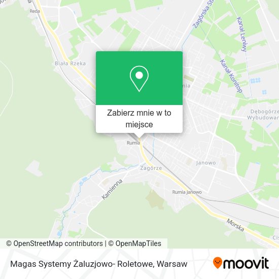 Mapa Magas Systemy Żaluzjowo- Roletowe