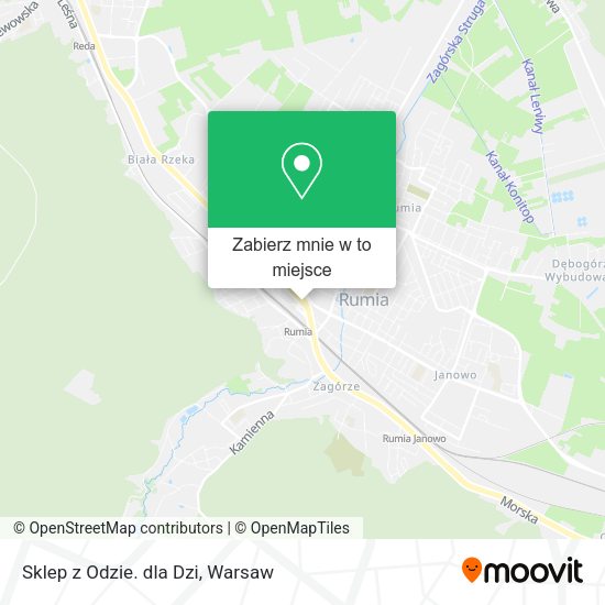 Mapa Sklep z Odzie. dla Dzi