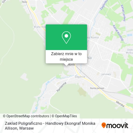 Mapa Zakład Poligraficzno - Handlowy Ekongraf Monika Allison