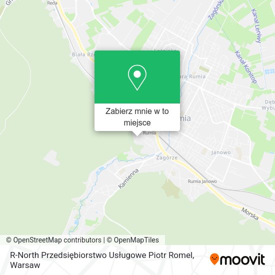 Mapa R-North Przedsiębiorstwo Usługowe Piotr Romel