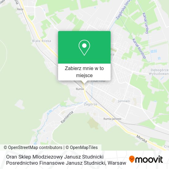 Mapa Oran Sklep Mlodziezowy Janusz Studnicki Posrednictwo Finansowe Janusz Studnicki